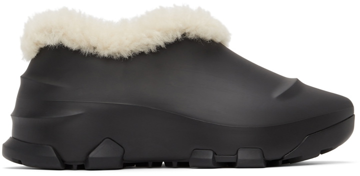 Photo: Givenchy Black Shearling Monumental Mallow Sneakers