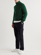Drake's - Wool Rollneck Sweater - Green