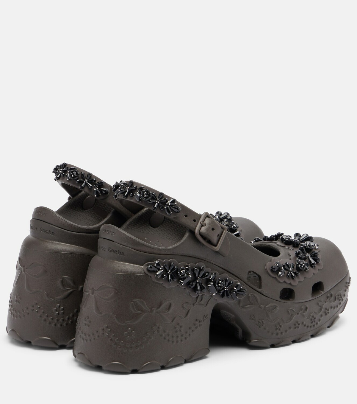 Simone Rocha x Crocs embellished slingback pumps