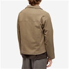 Lady White Co. Men's Textured Track Jacket in Deep Cement