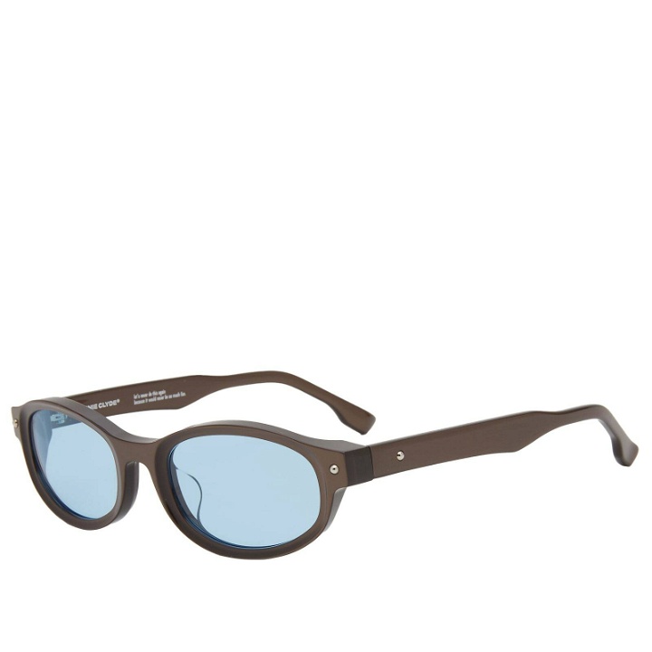 Photo: Bonnie Clyde Roller Coaster Sunglasses in Brown/Blue 