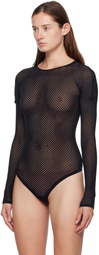WARDROBE.NYC Black Rosie Huntington-Whiteley Edition Web Bodysuit
