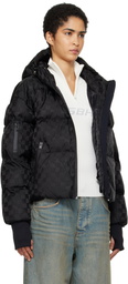MISBHV Black Ski Monogram Nylon Square Puffer Jacket
