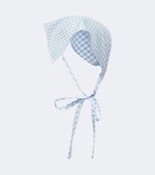 Posse Lila checked cotton head scarf