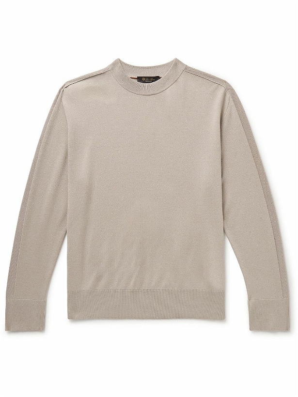 Photo: Loro Piana - Renai Wish® Virgin Wool Sweater - Neutrals