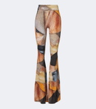 Roberto Cavalli Trompe l’œil flared pants