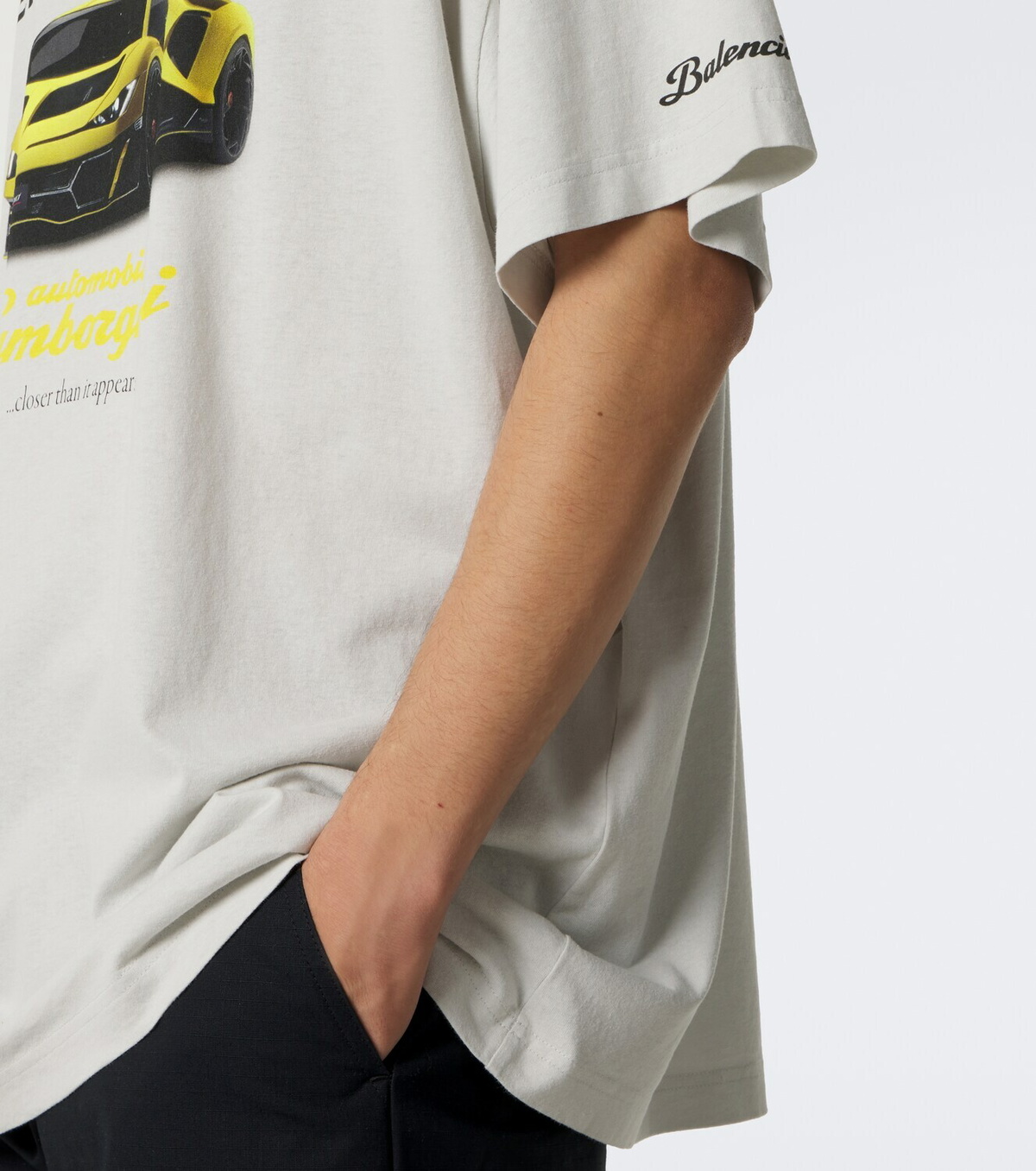 Balenciaga Oversized printed cotton jersey T-shirt