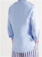 L.E.J - Cotton-Oxford Shirt - Blue