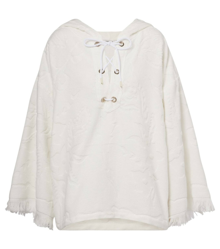 Photo: Dorothee Schumacher Cosy Towelling cotton terry jacquard hoodie