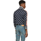 Gucci Navy and Off-White GG Track Jacket