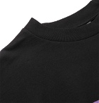 Resort Corps - Printed Loopback Cotton-Jersey T-Shirt - Black