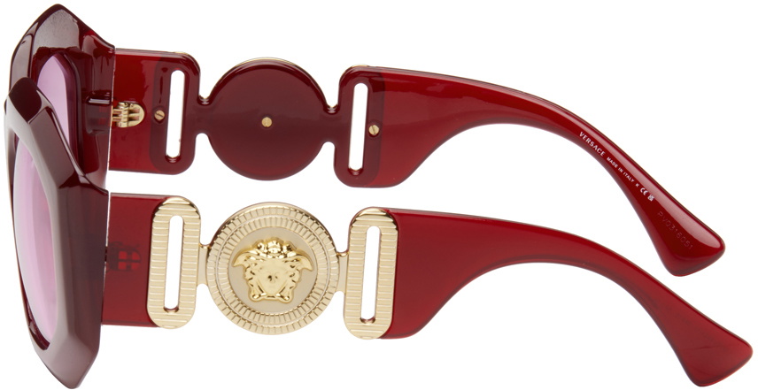 Versace Burgundy Medusa Sunglasses Versace display picture 3