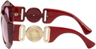 Versace Burgundy Medusa Sunglasses