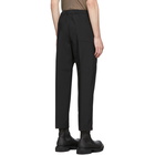 OAMC Black Cropped Drawcord Trousers