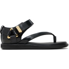 sacai Black Belted Flip Flop Sandals