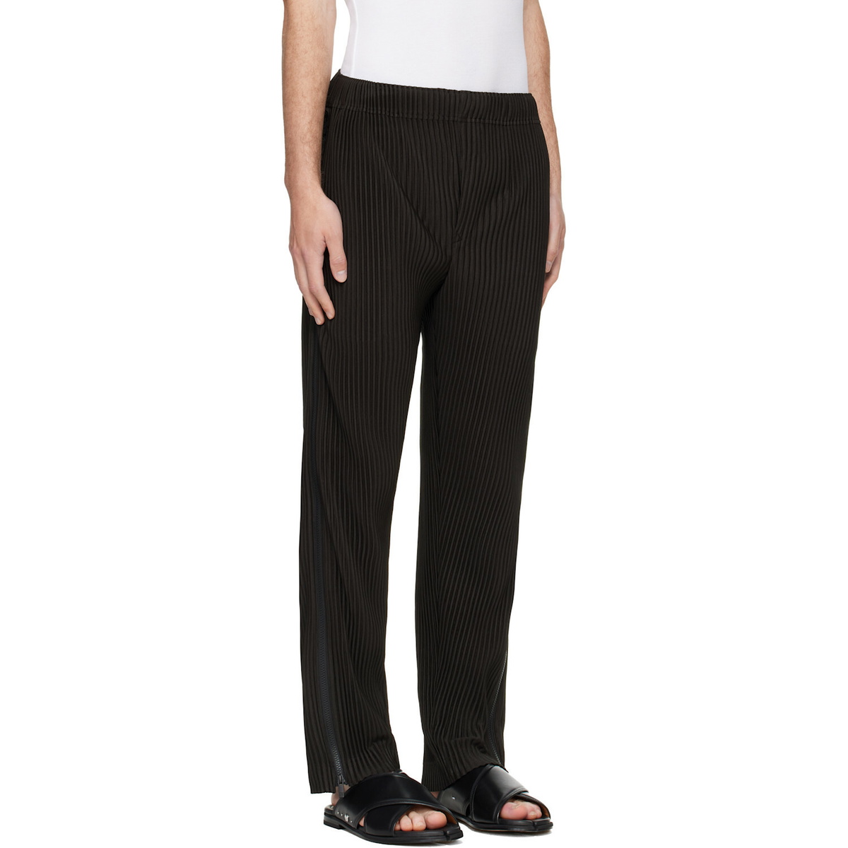 HOMME PLISSÉ ISSEY MIYAKE Black Multi-Fastened Trousers