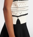 Varley Athena pointelle cotton sweater vest