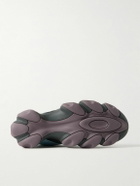 Oakley Factory - Brain Dead Flesh Panelled Suede, Mesh and Scuba Slip-On Sneakers - Blue