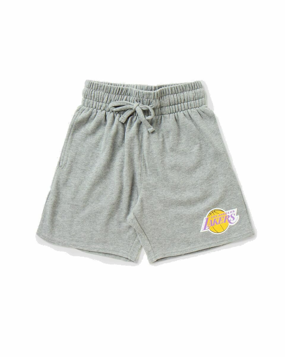 Photo: Mitchell & Ness Womens Logo Shorts Grey - Womens - Sport & Team Shorts