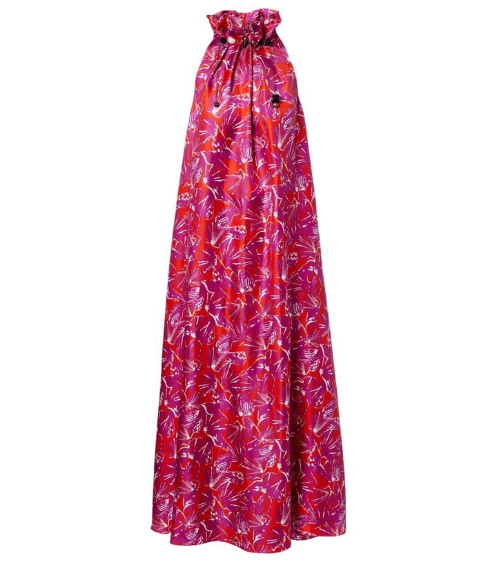 Photo: Max Mara Cartone printed silk maxi dress