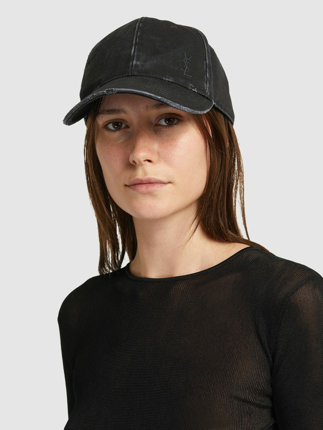 SAINT LAURENT - Washed Denim Hat Saint Laurent SAINT LAURENT - Washed Denim Hat Saint Laurent