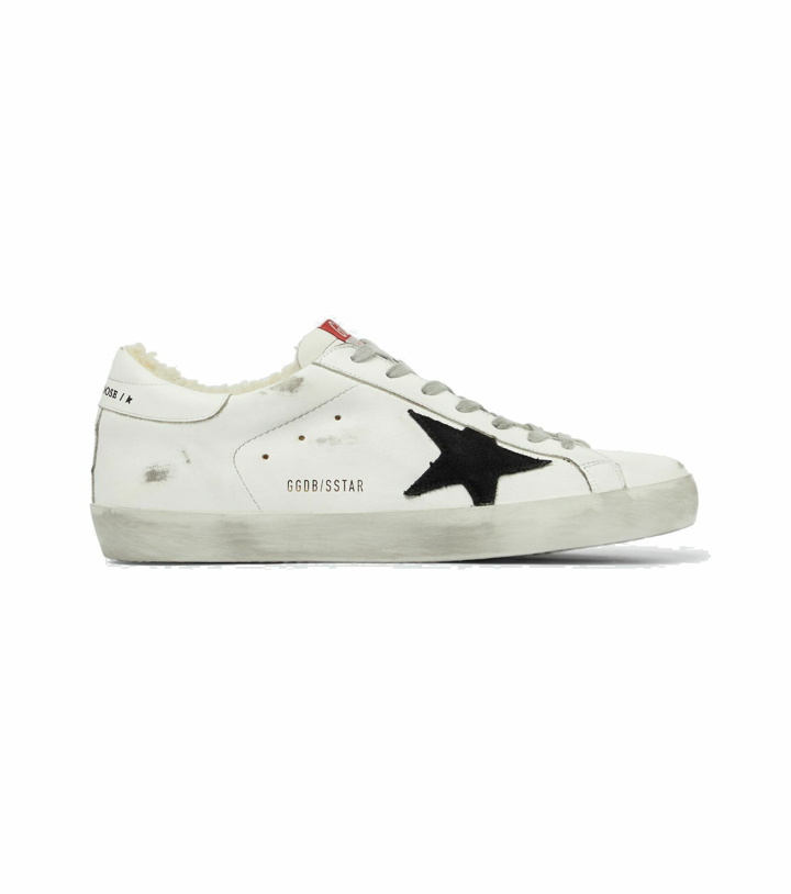 Photo: Golden Goose - Super-Star shearling-lined leather sneakers