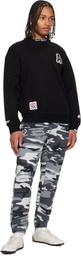 AAPE by A Bathing Ape Gray Logo Patch Sweatpants