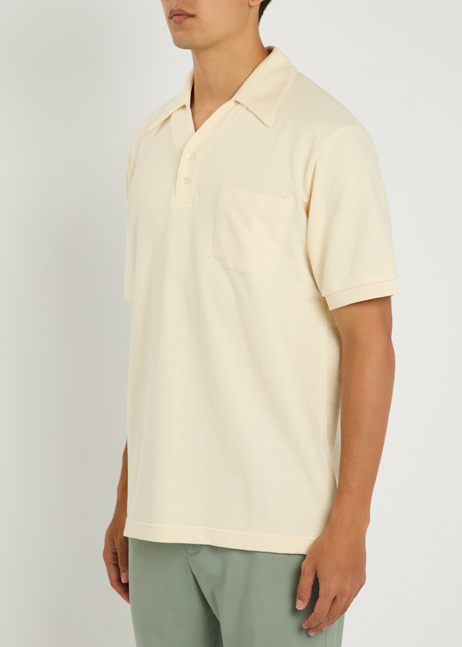 Gusari Miami Cotton Polo Shirt Off White