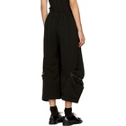 Comme des Garcons Black Panelled Trousers