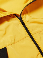 Moncler - Heiji Appliquéd Mesh-Trimmed Shell Hooded Jacket - Yellow