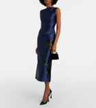 Erdem Bloom Micro velvet top-handle bag