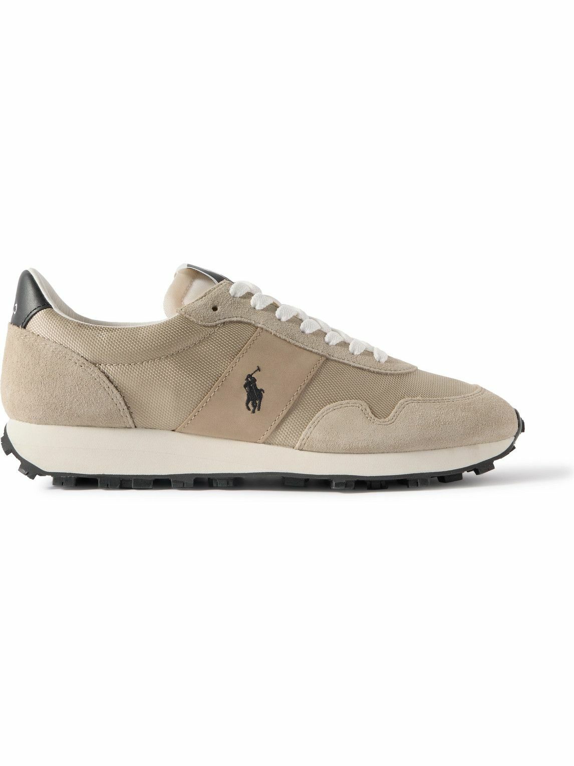Polo Ralph Lauren - PRL Trail 125 Leather and Suede-Trimmed Canvas