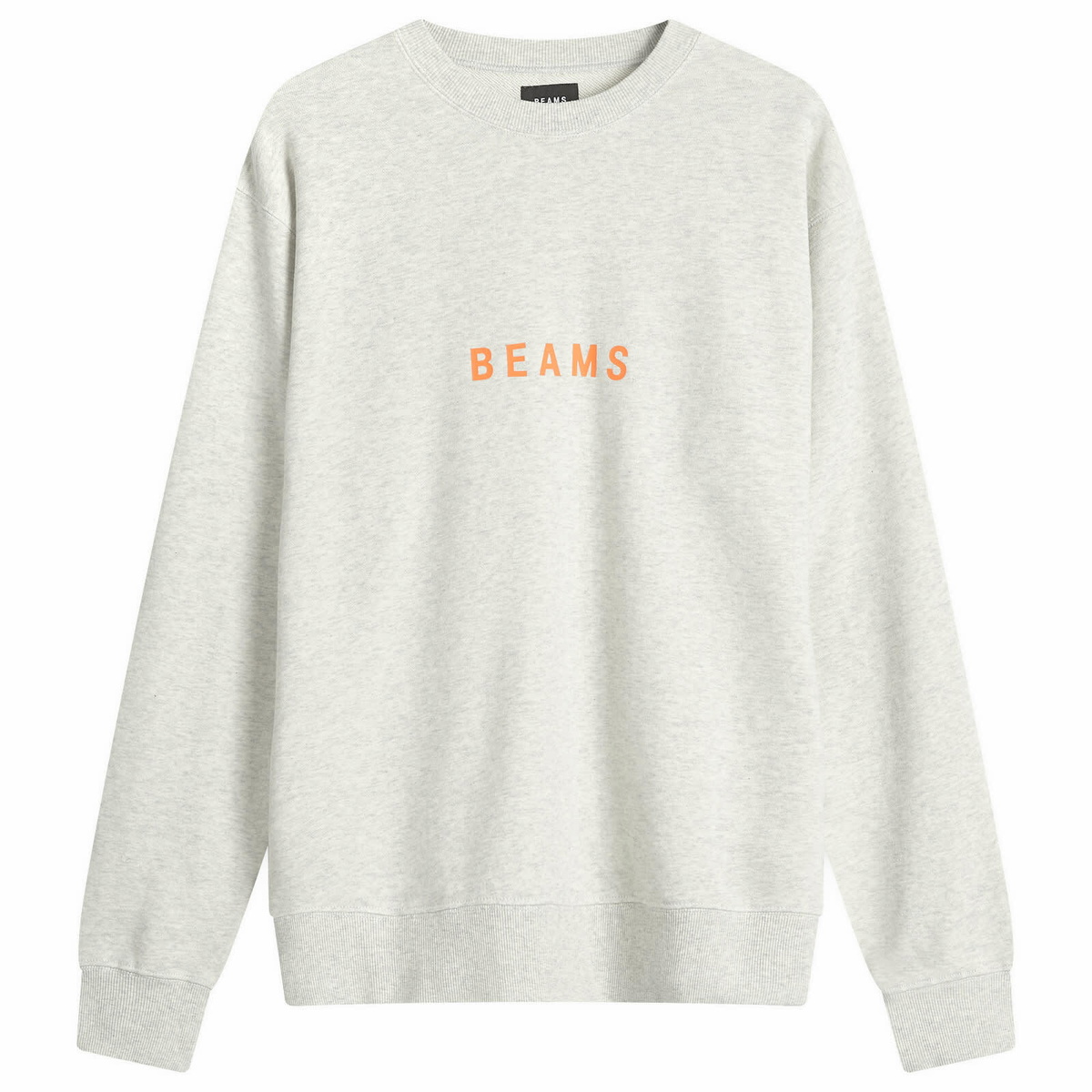 BEAMS Men's Logo Crew Sweatshirt in Black Beams Boy