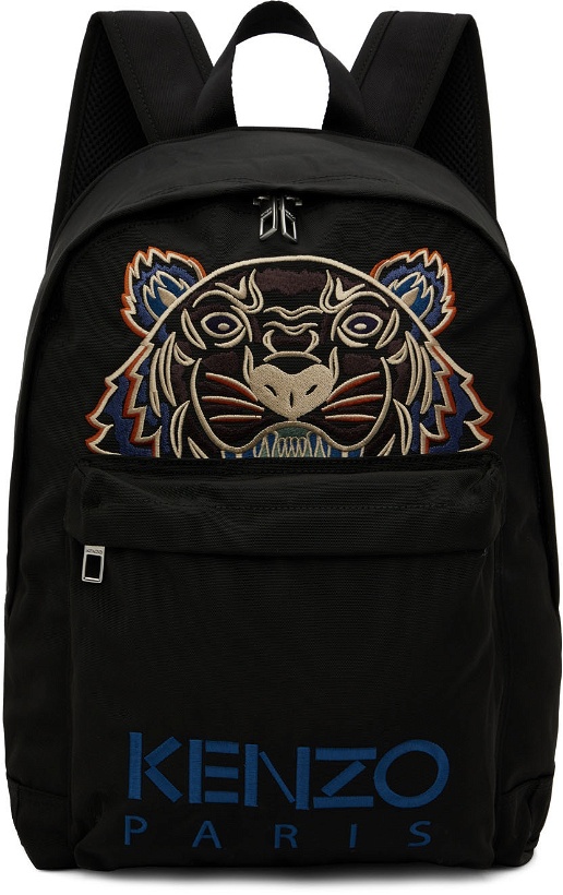 Photo: Kenzo Black Canvas Kampus Tiger Backpack