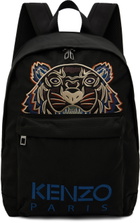 Kenzo Black Canvas Kampus Tiger Backpack