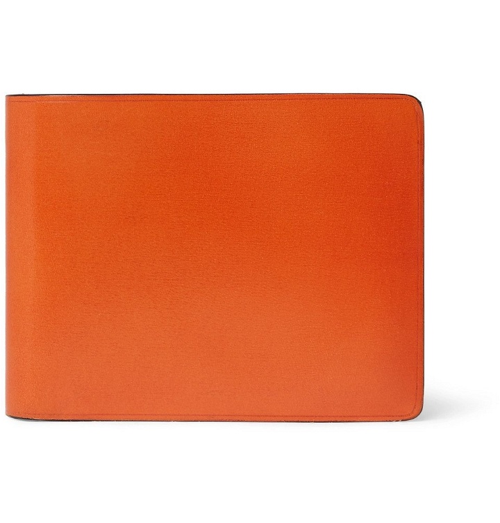 Photo: Il Bussetto - Polished-Leather Billfold Wallet - Orange