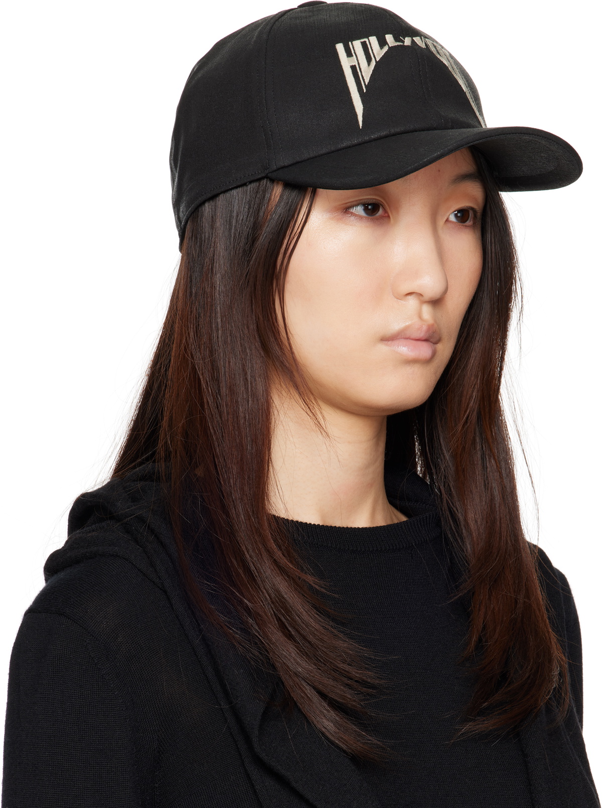 Rick Owens DRKSHDW Black 'Hollywood' Baseball Cap