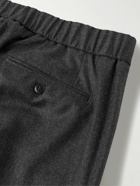 Brioni - Melbourne Slim-Fit Pleated Wool Trousers - Gray