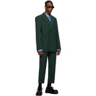 Balenciaga Green Shifted Blazer