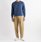 Save Khaki United - Fleece-Back Supima Cotton-Jersey Sweatshirt - Blue