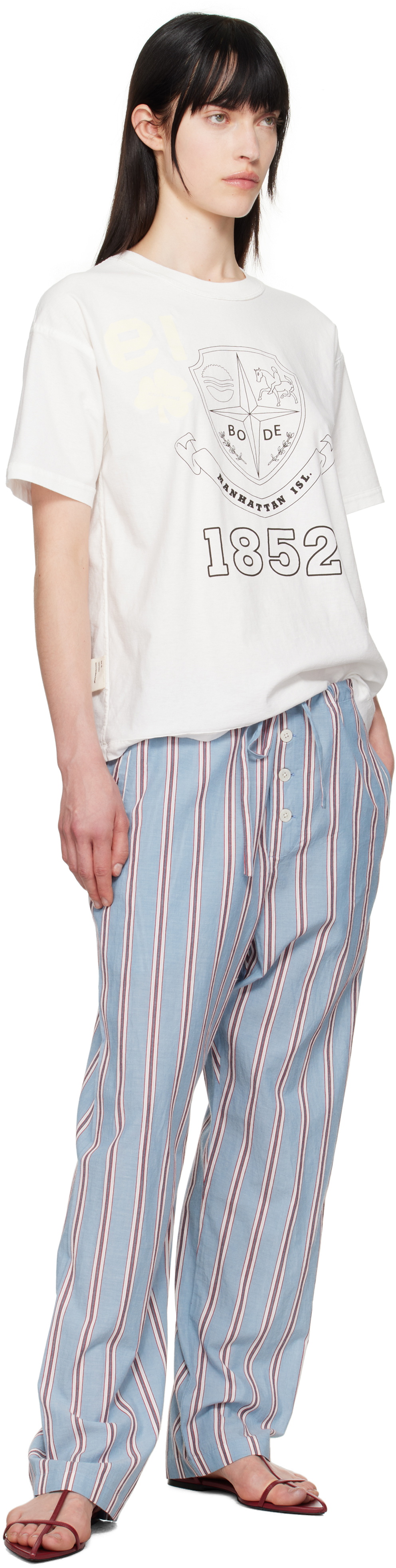 Bode White Crest Reversible T-shirt