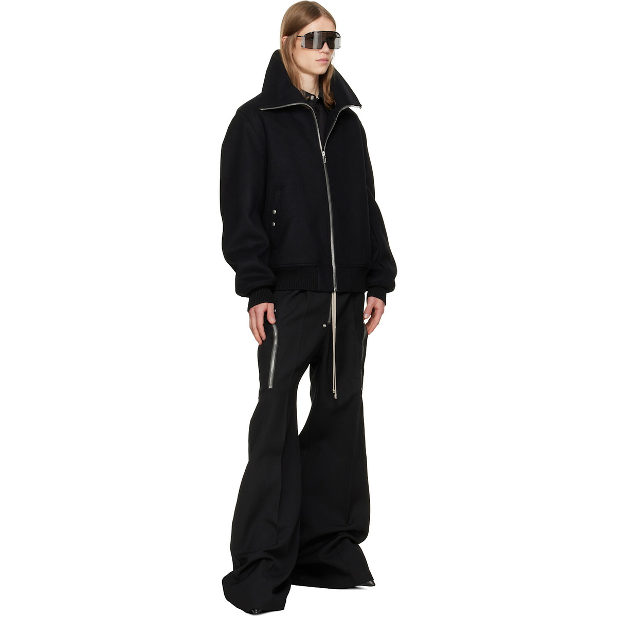 Rick Owens Black Tower Dracuflight Jacket