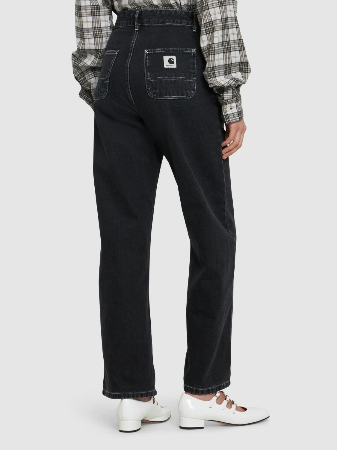 Carhartt Wip Men's Loose Fit Denim Jeans Black