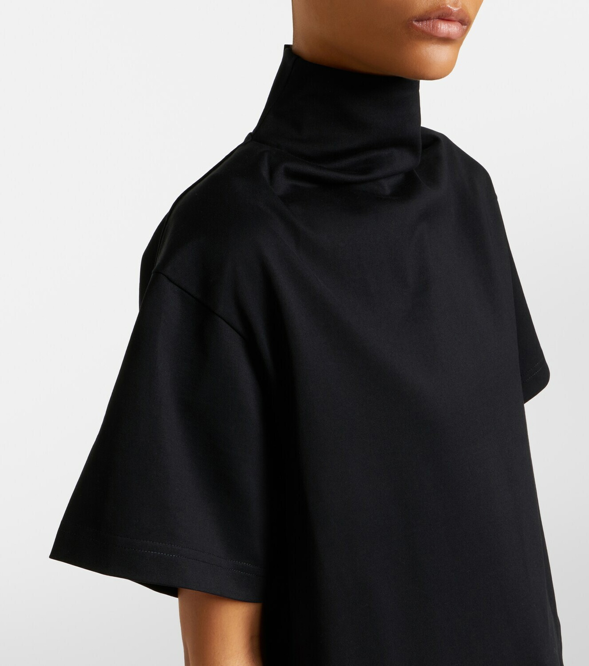 Alaïa Asymmetric cotton jersey T-shirt