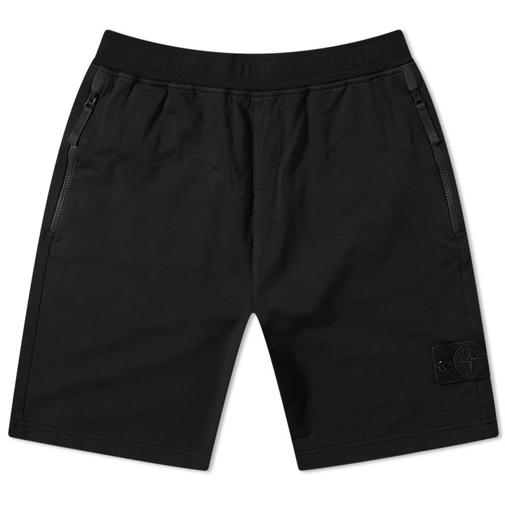 Photo: Stone Island Men's Ghost Fleece Short in Black