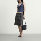 Peachy Den Women's Estelle Midi Skirt in Greyscale