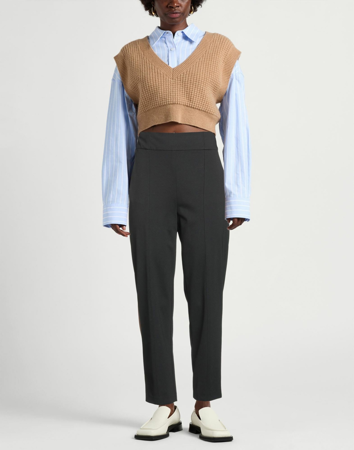 Manila Grace Womens Pants in Black