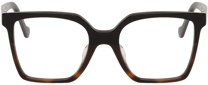 Photo: Loewe Black & Tortoiseshell Rectangular Glasses