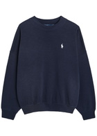 Polo Ralph Lauren Logo Cotton-blend Sweatshirt Navy
