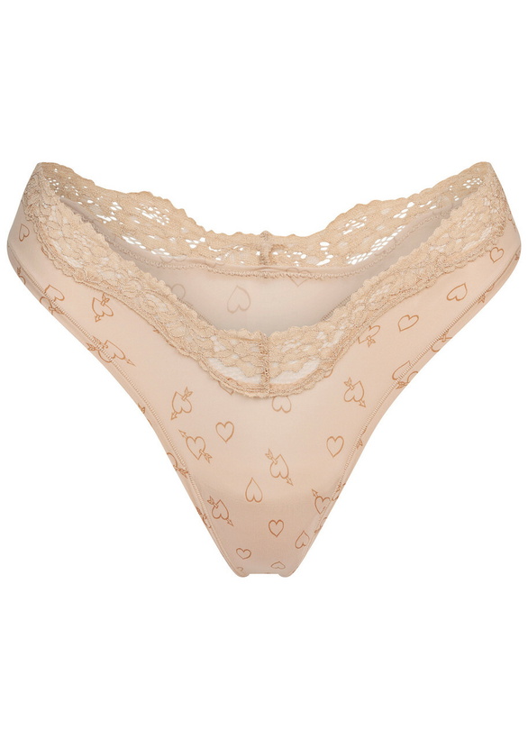 Photo: Skims Printed Stretch-jersey Thong Multicoloured
